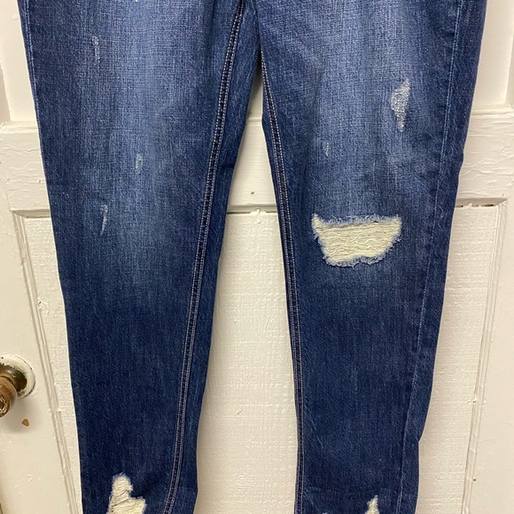 BRAND NEW KANCAN WOMEN'S RELAXED FIT BLUE JEANS, DISTRESSED, HIGH RISE,SIZE 9/28 - Picture 4 of 16